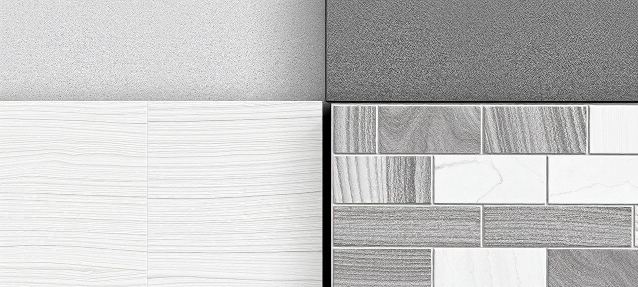Wandpaneele und Fliesenoptionen im Vergleich
