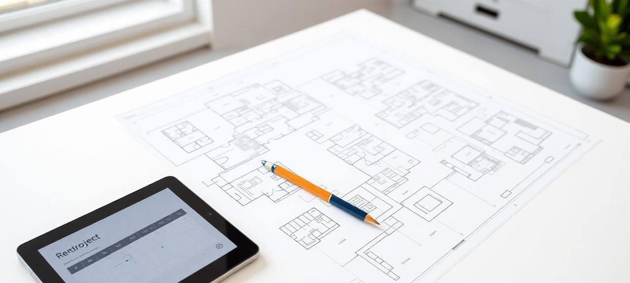 Projektplanung mit Zeitplan und Materialauswahl