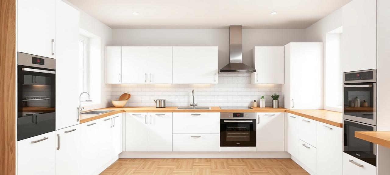 Fachmann vermisst Küche für die Modernisierung