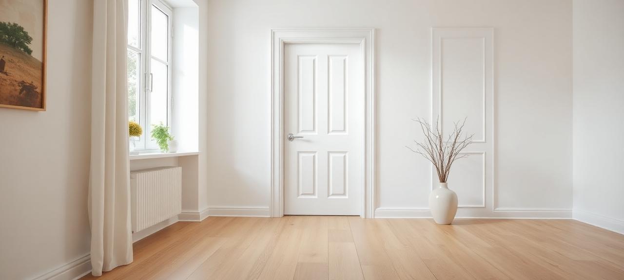 Fachmann begutachtet Innentür