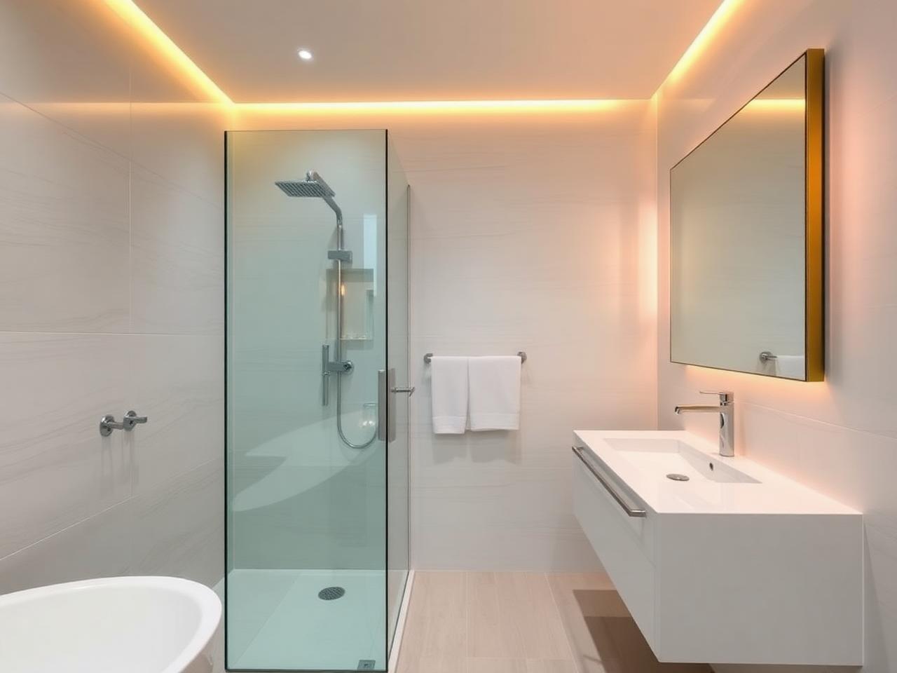 Modernes renoviertes Badezimmer