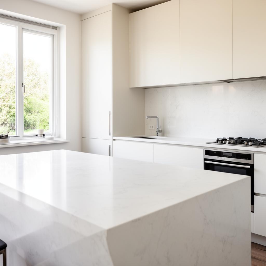 Neue moderne Küchenarbeitsplatte