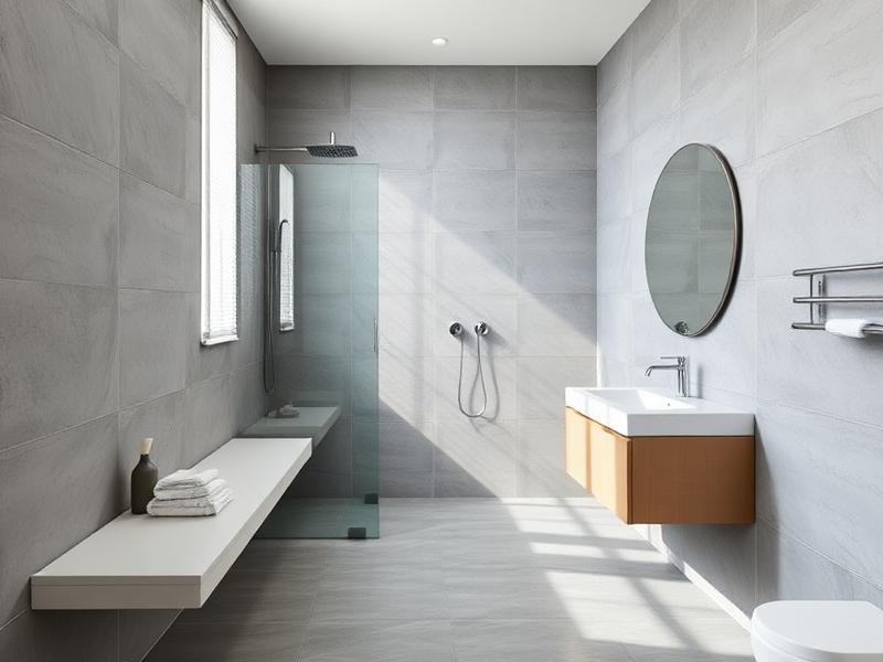 Modernes Badezimmer mit zeitgemäßem Design