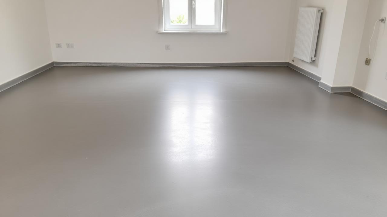 Professionell abgedichteter und getrockneter Untergrund